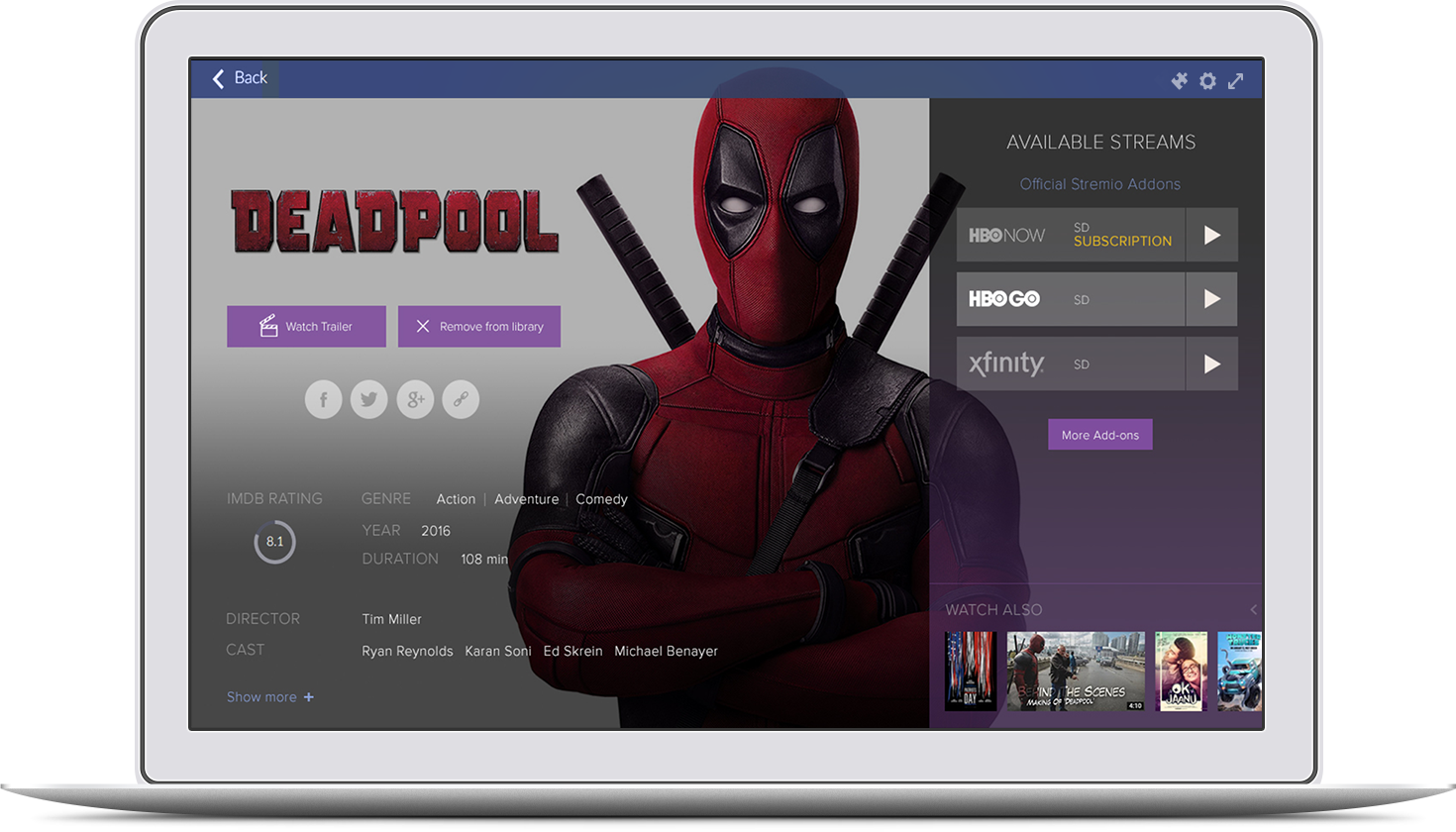 movie streaming apps for mac